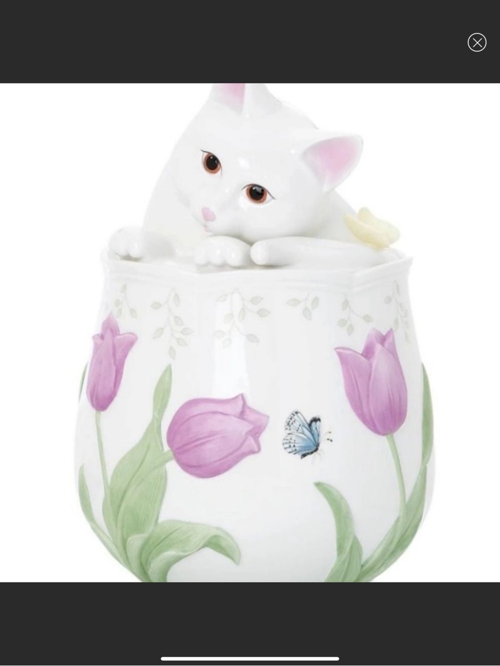 Lenox Butterfly Meadow Cookie Jar NewinBox